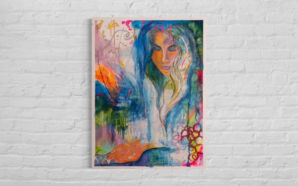 “Release” - Original Mixed Media Cold Pressed Paper 22"x30”