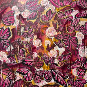 "Wonder - Mocha Mousse" Original Mixed-Media Oil Painitng on stretched Canvas